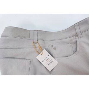 Peter Millar Crown EB66 Stretch Five Pocket Golf Pants SND Sand Beige 36x32 $160